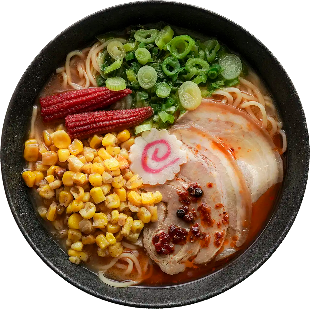 Die fertig erhitzte Ramen-Bowl